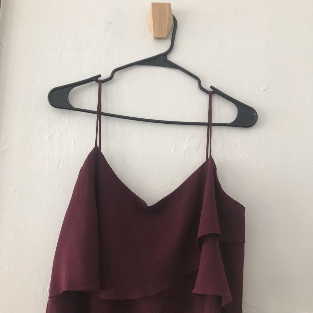 Jenny Yoo BLAKE dress in Hibiscus/Bordeaux